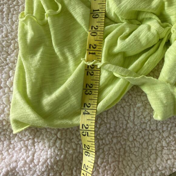 MONDETTA MPG Womens Top Medium Neon Yellow Open Cardigan Athleisure Casual - Picture 7 of 10